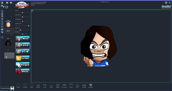 скриншот Emotes creator tool - Haircuts 1