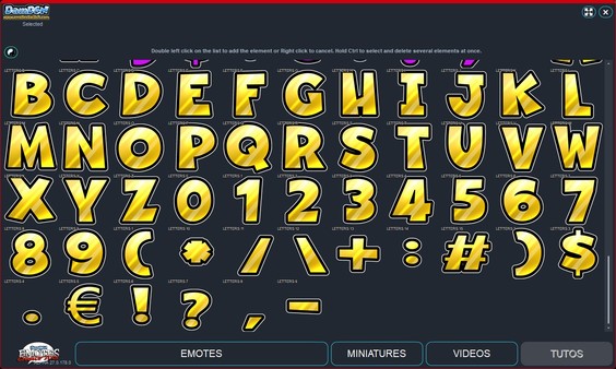 скриншот Emotes creator tool - Letters 3