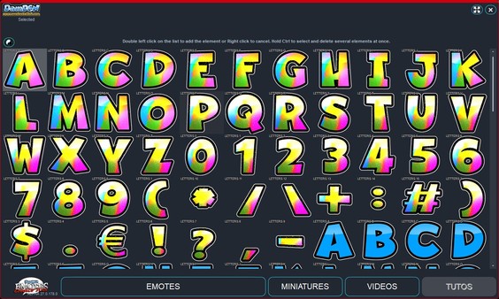 скриншот Emotes creator tool - Letters 4