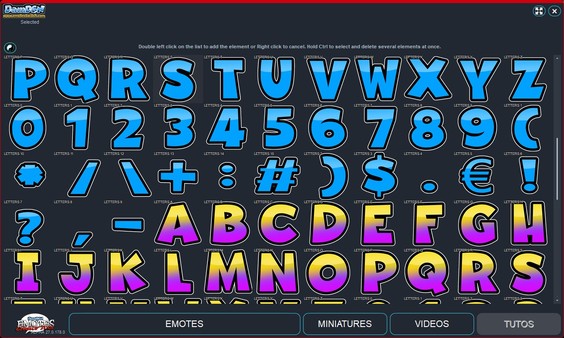 скриншот Emotes creator tool - Letters 2