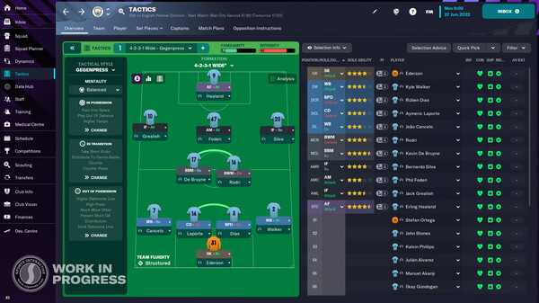 Screenshot of Football Manager 2023