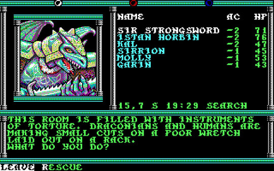 Скриншот из Dungeons & Dragons: Krynn Series