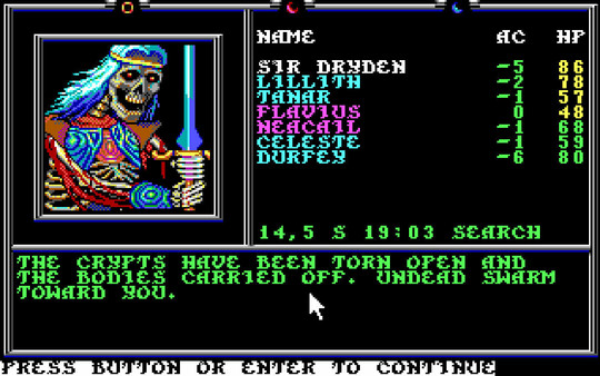 Скриншот из Death Knights of Krynn