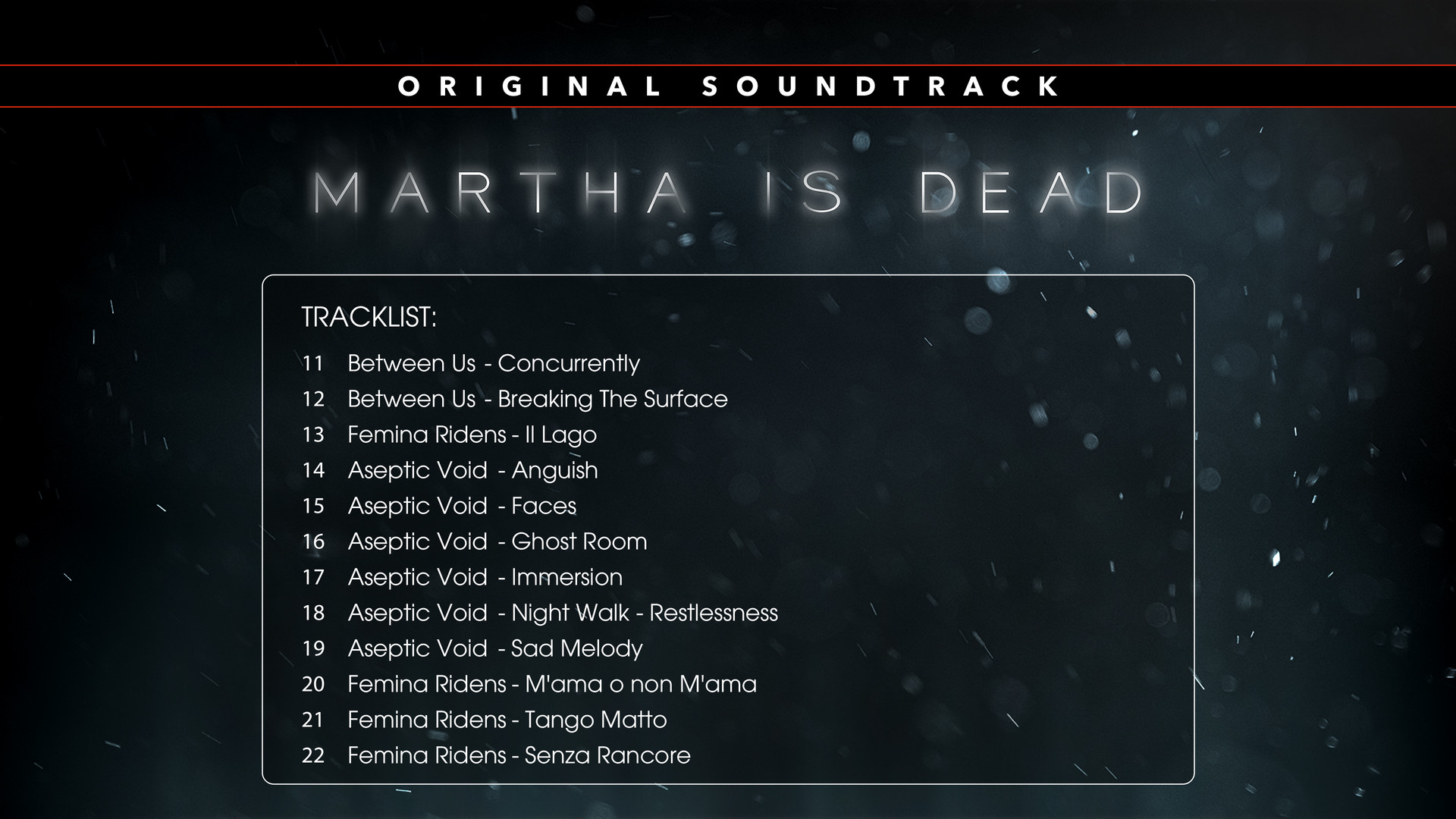 Martha Is Dead Official Soundtrack #2
