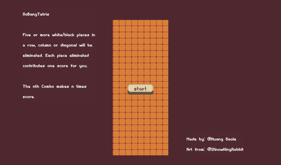 Скриншот из GoBangTetris