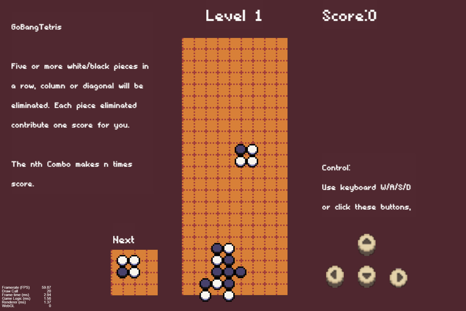 GoBangTetris Demo #0