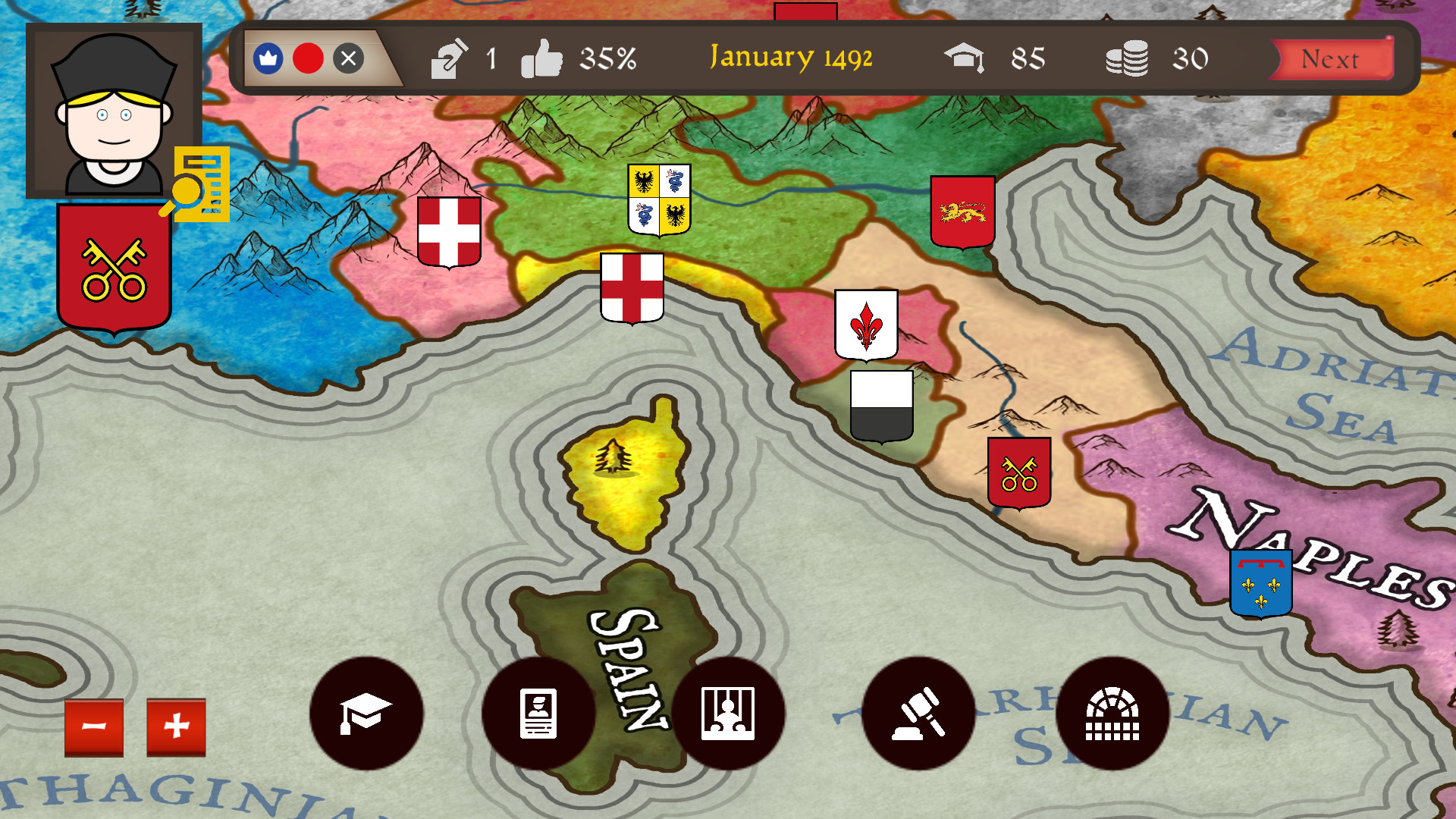 Just Power: The Papal States screenshot 1