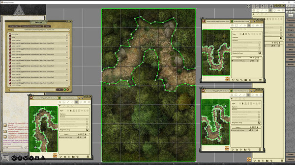 Fantasy Grounds - Pathfinder RPG - GameMastery Map Pack: Forest Trails