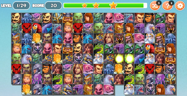 Monsters and Warriors - Onet Match Connect