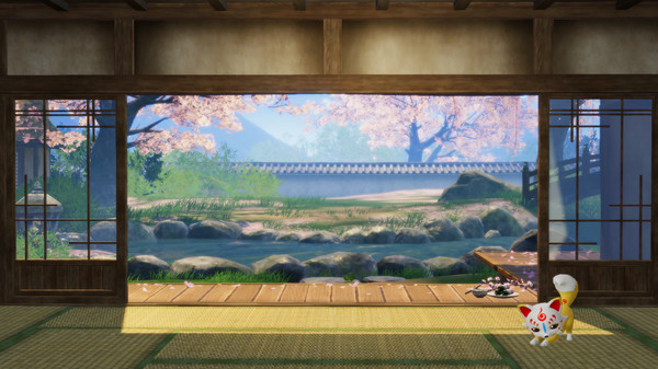 Touken Ranbu Warriors - Honmaru Backdrop "Sakura Viewing"