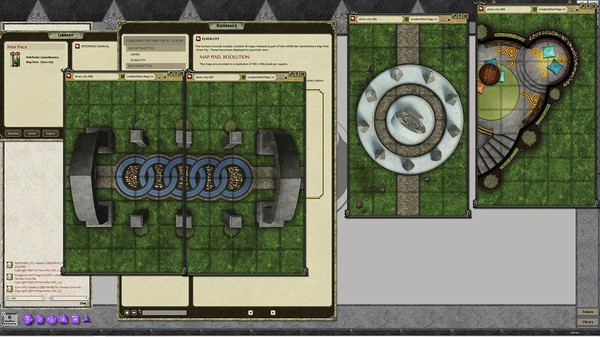скриншот Fantasy Grounds - Pathfinder RPG - GameMastery Map Pack Elven City 1