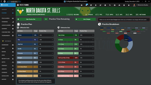Скриншот из Draft Day Sports: College Basketball 2022