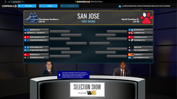 Скриншот из Draft Day Sports: College Basketball 2022