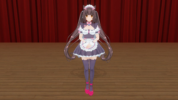 CUSTOM ORDER MAID 3D2 × NEKO WORKS: NEKOPARA - Chocolat maid clothes set for steam