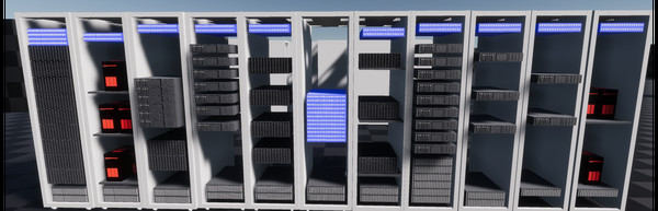Скриншот из Data Center Simulator Game