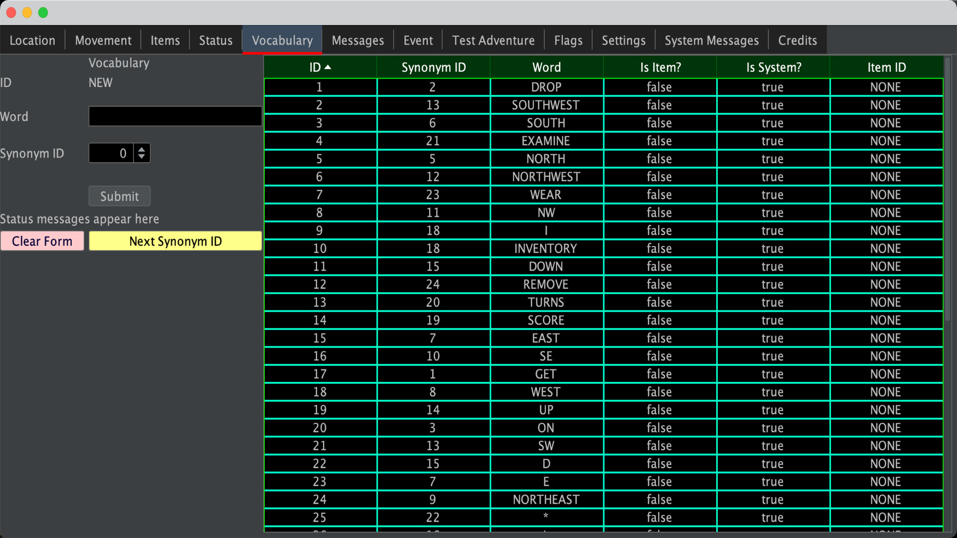 Interactive Fiction and Adventure Creator (IFAC) screenshot 1