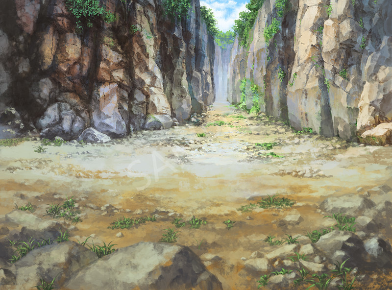 RPG Maker MZ - TOKIWA GRAPHICS Battle BG No.3 Rocks/Cliff #4