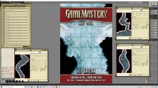 скриншот Fantasy Grounds - Pathfinder RPG - GameMastery Map Pack: Ice Cavern 2