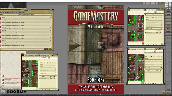 скриншот Fantasy Grounds - Pathfinder RPG - GameMastery Map Pack: Rooftops 0