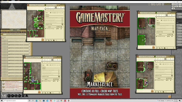 скриншот Fantasy Grounds - Pathfinder RPG - GameMastery Map Pack: Marketplace 4