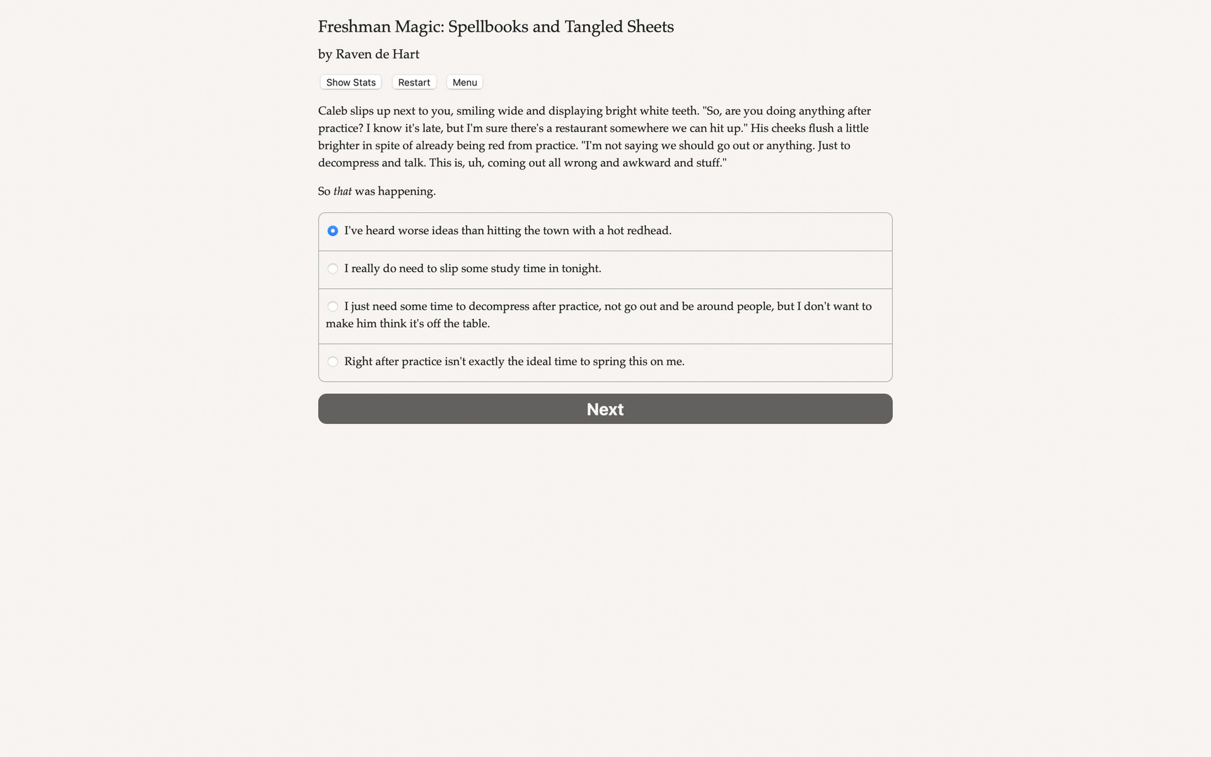 Freshman Magic: Spellbooks and Tangled Sheets #4