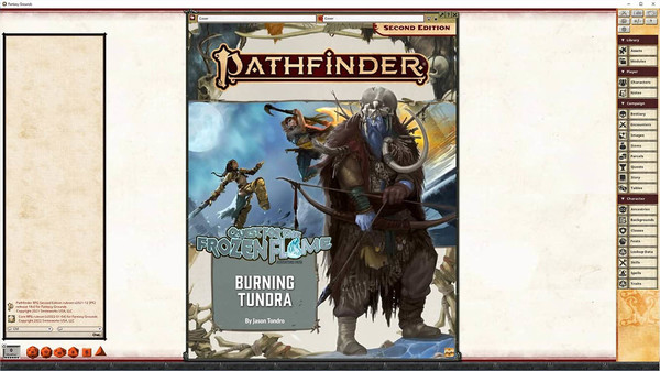 скриншот Fantasy Grounds - Pathfinder 2 RPG - Quest for the Frozen Flame AP 3: Burning Tundra 0