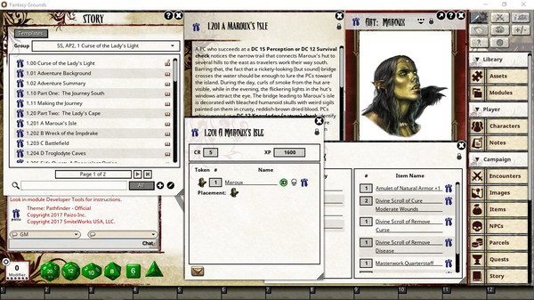 Fantasy Grounds - Pathfinder RPG - Shattered Star AP 2: Curse of the Lady's Light