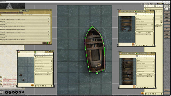 скриншот Fantasy Grounds - Pathfinder RPG - Gamemastery Map Pack Waterfront 0