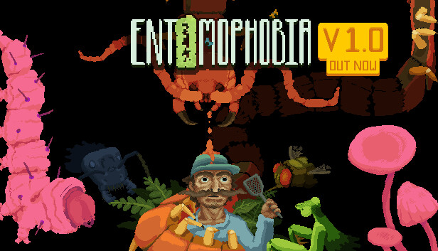 Capsule Grafik von "Entomophobia", das RoboStreamer für seinen Steam Broadcasting genutzt hat.