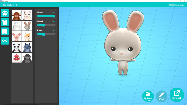 Zoo Studio Animal Avatar for Vroid and VRchat game for Linux 1
