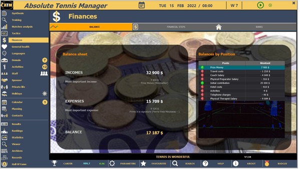Скриншот из Absolute Tennis Manager Скриншот из Absolute Tennis Manager