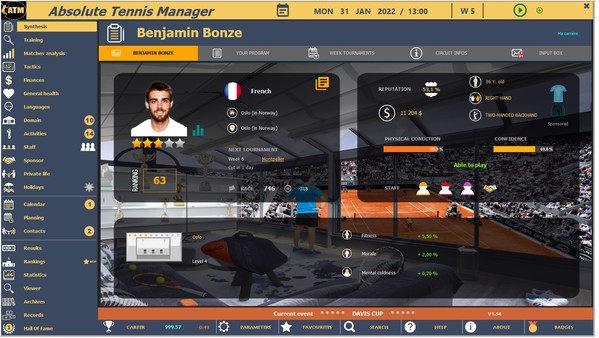 Скриншот из Absolute Tennis Manager Скриншот из Absolute Tennis Manager