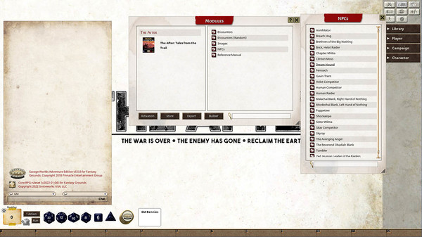 Fantasy Grounds - Tales from the Trail: Adventures for The After Fantasy Grounds - Tales from the Trail: Adventures for The After