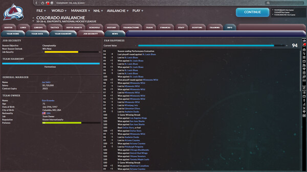 Скриншот из Franchise Hockey Manager 9