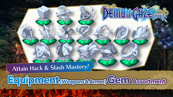 DEMON GAZE EXTRA - Equipment (Weapons & Armor) Gem Assortment