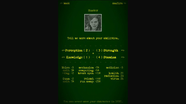 Скриншот из DUST - A Post Apocalyptic Role Playing Game