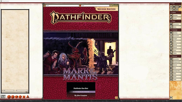 скриншот Fantasy Grounds - Pathfinder 2 RPG - One-Shot #4: Mark of the Mantis 0