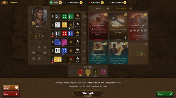 Screenshot of Roll Player