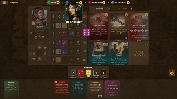 Screenshot of Roll Player