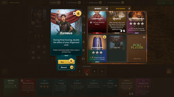 Screenshot of Roll Player