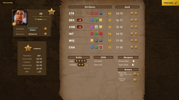 Screenshot of Roll Player