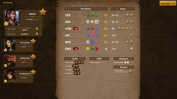 Screenshot of Roll Player