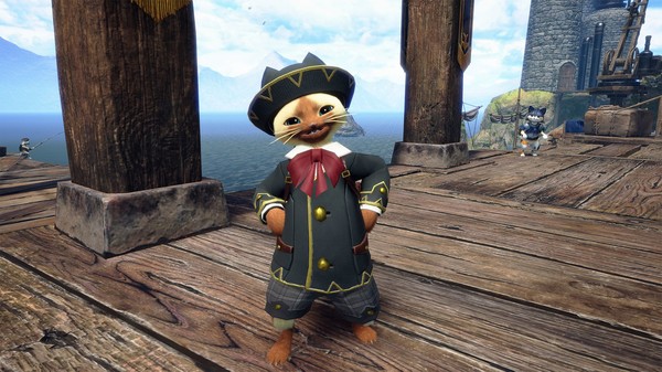 Monster Hunter Rise - "F Academic" Palico layered armor set for steam