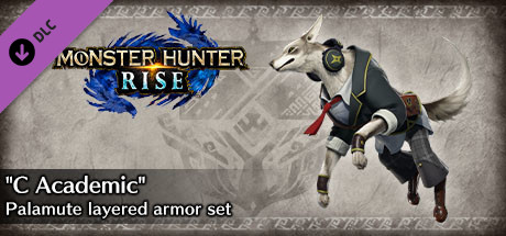 Monster Hunter Rise - "C Academic" Palamute layered armor set banner image