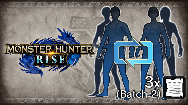 Monster Hunter Rise - Three Character Edit Vouchers (Batch 2)
