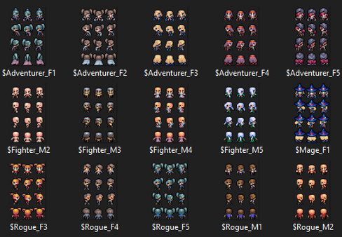 RPG Maker MV - MT Tiny Tales Character Sprites NPC Advanced