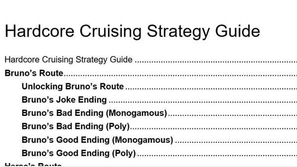 Hardcore Cruising - Strategy Guide