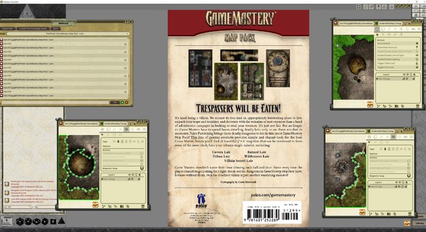 скриншот Fantasy Grounds - Pathfinder RPG - GameMastery Map Pack: Lairs 2