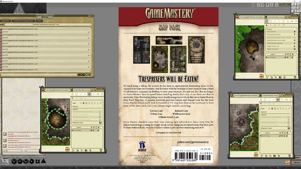 скриншот Fantasy Grounds - Pathfinder RPG - GameMastery Map Pack: Lairs 0