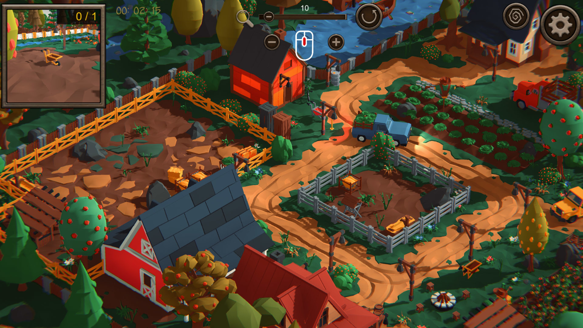 Hidden Farm Top-Down 3D 2